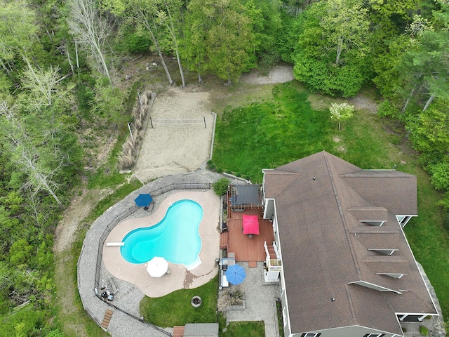105 Mashentuck Rd, Killingly, CT 06239 - aerial view of a pool