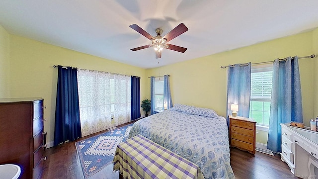 105 Mashentuck Rd, Killingly, CT 06239 - bedroom featuring dark wood-style floors and ceiling fan