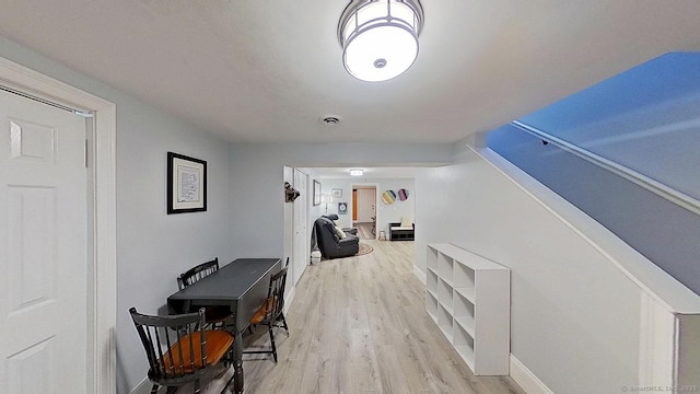 105 Mashentuck Rd, Killingly, CT 06239 - hall featuring light wood finished floors and baseboards