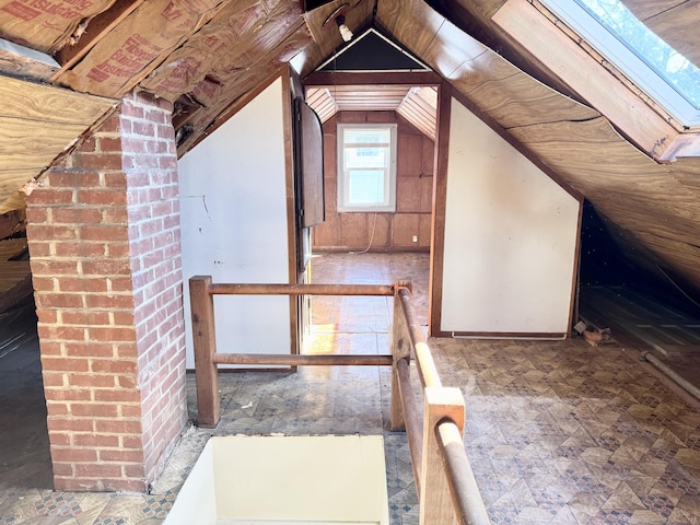 bonus room featuring lofted ceiling