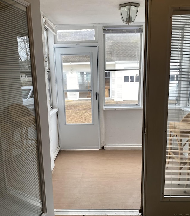 view of sunroom / solarium