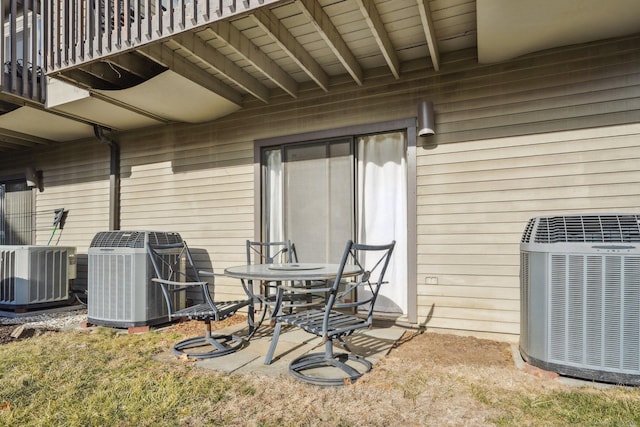 view of patio / terrace with cooling unit