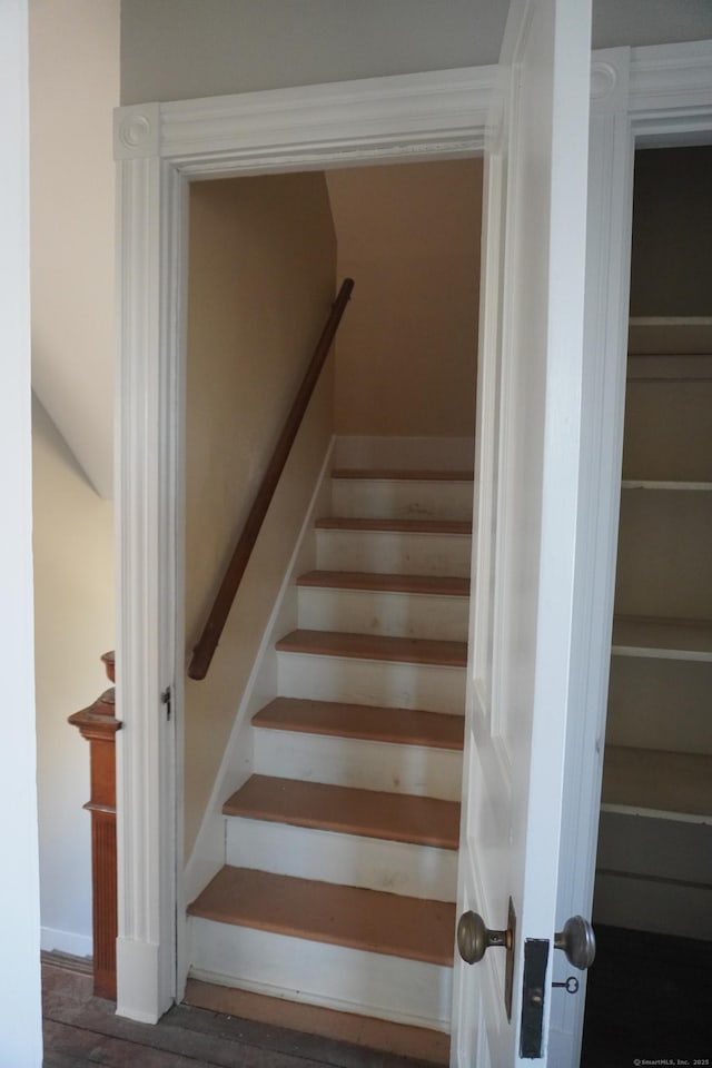 view of stairs