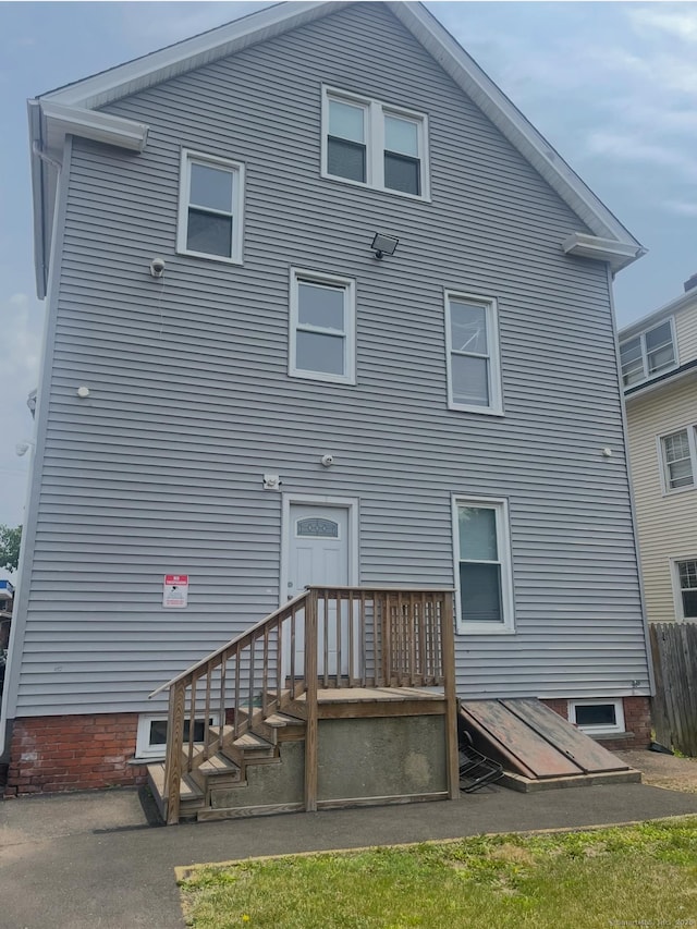 view of rear view of property