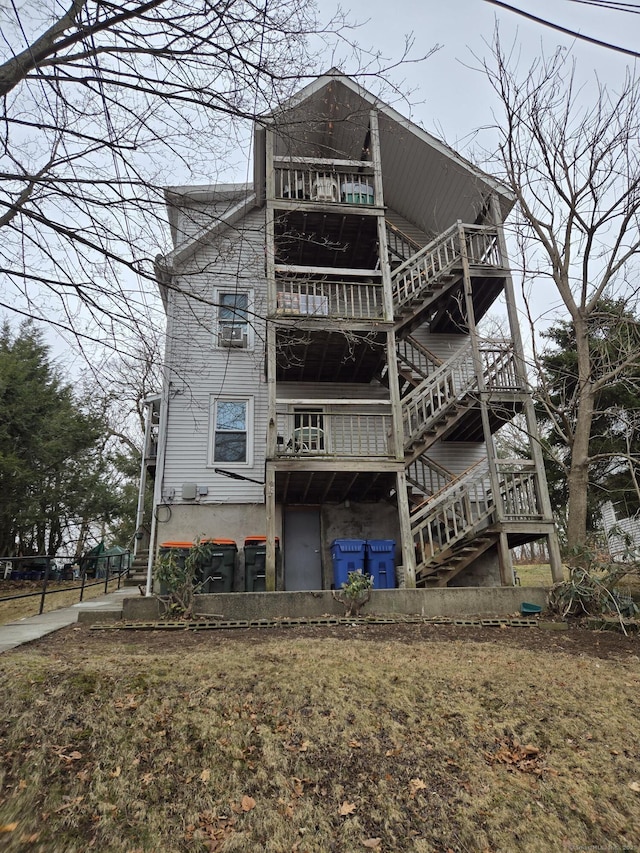 view of property exterior with stairs