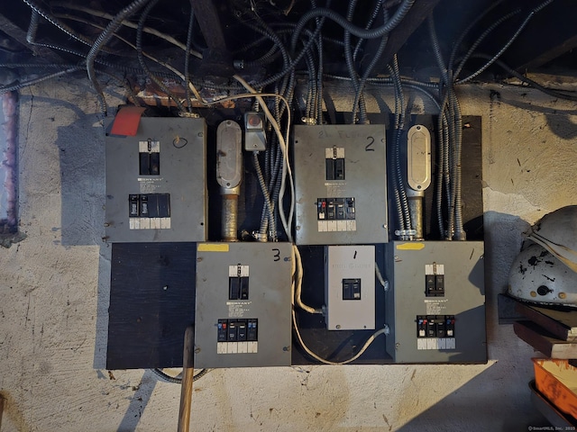 utility room featuring electric panel
