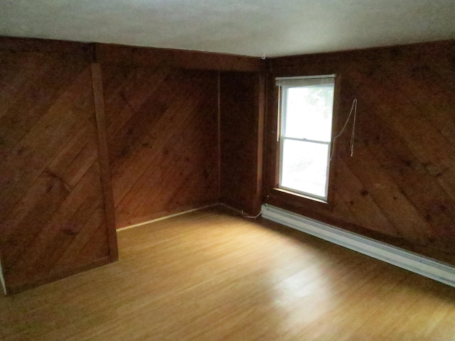 empty room featuring light wood-style floors