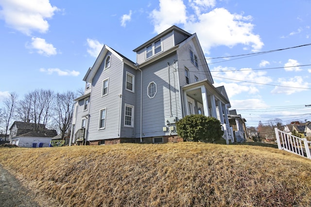 view of side of property