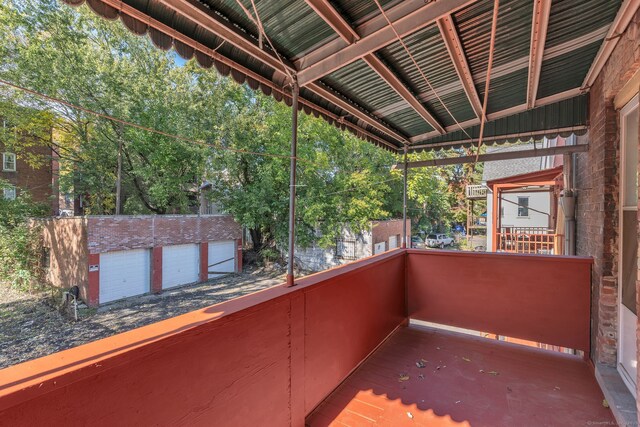 view of balcony