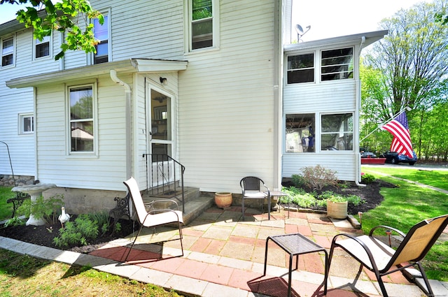 61 E St, Bethlehem, CT 06751 - back of property with a patio area