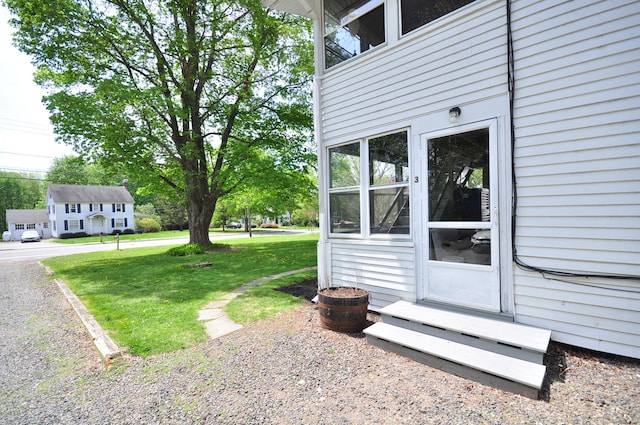 61 E St, Bethlehem, CT 06751 - view of green lawn with entry steps