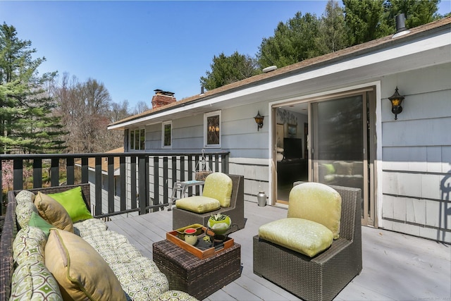135 Wildwood Dr, Stratford, CT 06614 - view of wooden terrace