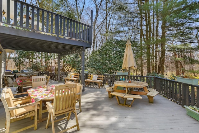 135 Wildwood Dr, Stratford, CT 06614 - deck featuring outdoor dining space