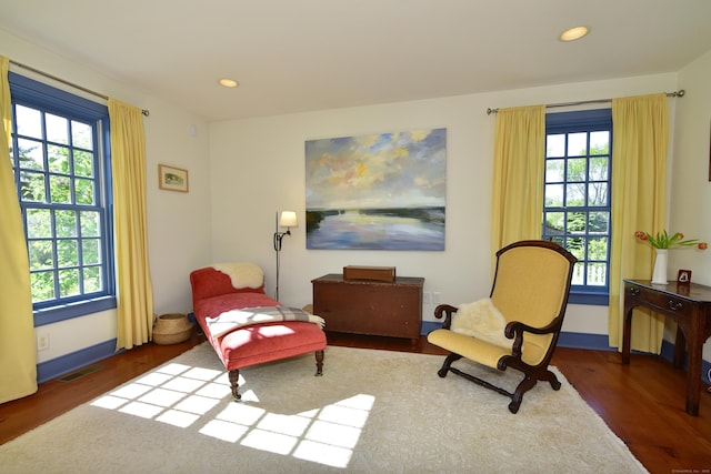 40 Shields Rd, Woodstock, CT 06281 - living area with wood finished floors, plenty of natural light, baseboards, and recessed lighting