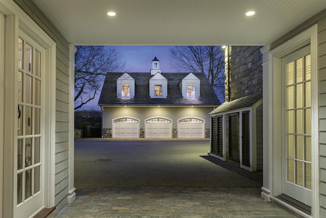 exterior space with an outdoor structure