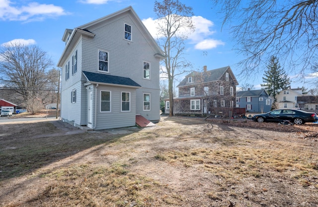 view of rear view of property