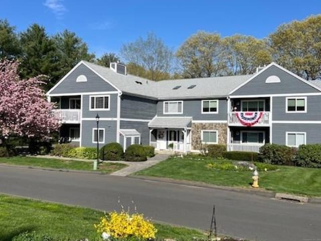 201 Windgate Cir Unit A, Monroe, CT 06468 - view of front of home featuring a front yard