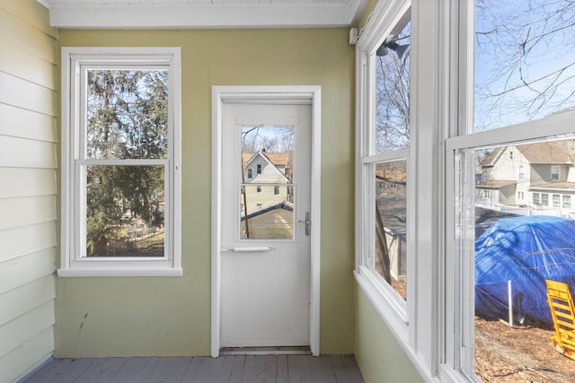 entryway featuring a healthy amount of sunlight
