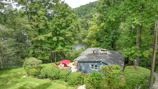 25 Brookbridge Dr, Newtown, CT 06482 - bird's eye view featuring a forest view