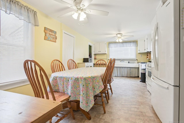 31 Old Colony Rd, Old Lyme, CT 06371 - dining space with a ceiling fan