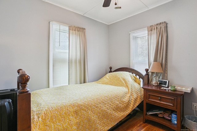 31 Old Colony Rd, Old Lyme, CT 06371 - bedroom with wood finished floors, ceiling fan, and multiple windows