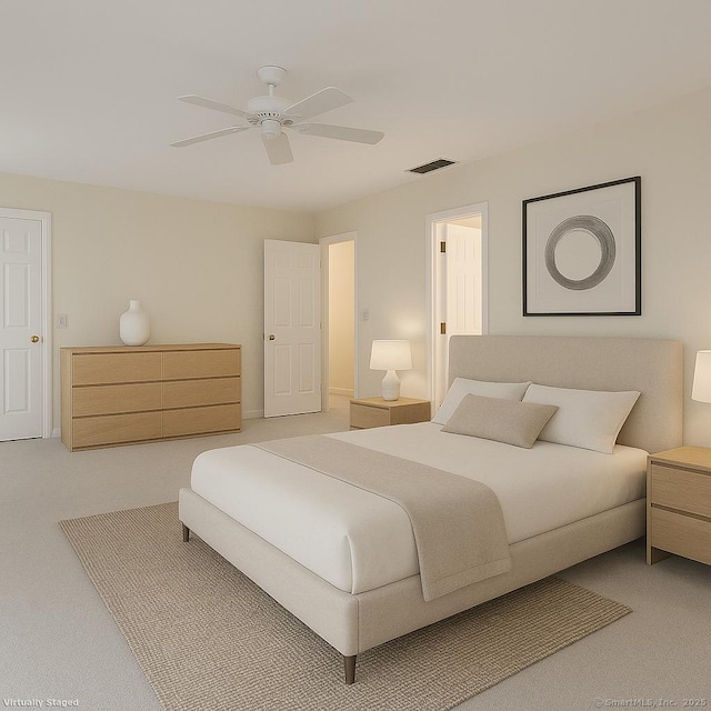 19 Prospect Rdg Apt 16, Ridgefield, CT 06877 - bedroom featuring carpet floors and a ceiling fan
