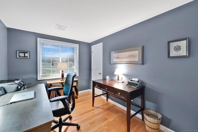 12 Nevins Ave, Enfield, CT 06082 - home office with light wood-style floors and baseboards