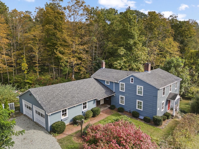 58 Middle Haddam Rd, East Hampton, CT 06456 - aerial view of property and surrounding area with a forest