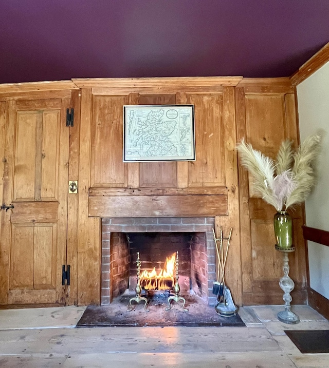 58 Middle Haddam Rd, East Hampton, CT 06456 - detailed view of a fireplace and wooden walls