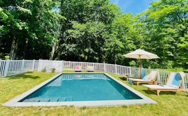 58 Middle Haddam Rd, East Hampton, CT 06456 - view of pool with a wooden deck and view of scattered trees