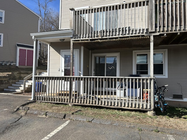 173 Russo Ave Unit 610, East Haven, CT 06513 - exterior space with a porch and a balcony