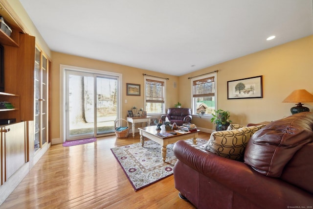 16 Fullmar Ln, Norwalk, CT 06850 - living room with light wood-style floors and recessed lighting