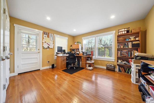 16 Fullmar Ln, Norwalk, CT 06850 - office with light wood-style floors, plenty of natural light, and recessed lighting