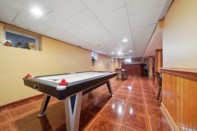 16 Fullmar Ln, Norwalk, CT 06850 - rec room featuring a bar and recessed lighting
