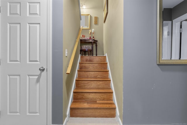 view of stairs