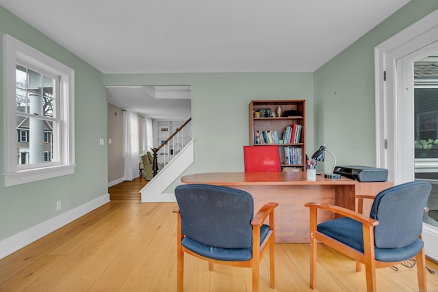 387 N River St, Guilford, CT 06437 - office space featuring wood finished floors and baseboards