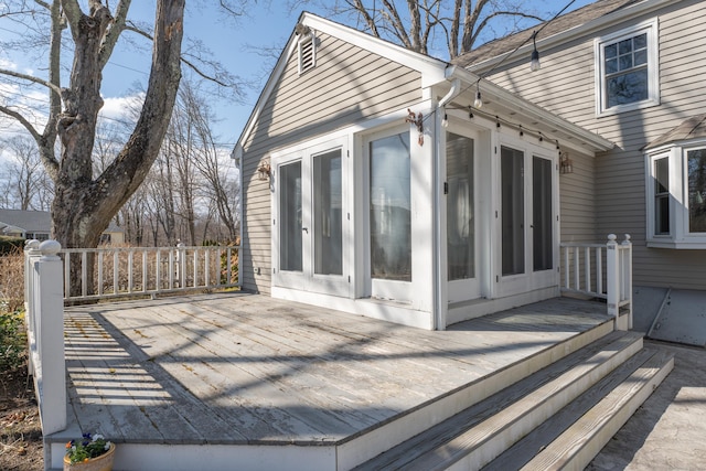 387 N River St, Guilford, CT 06437 - view of wooden deck