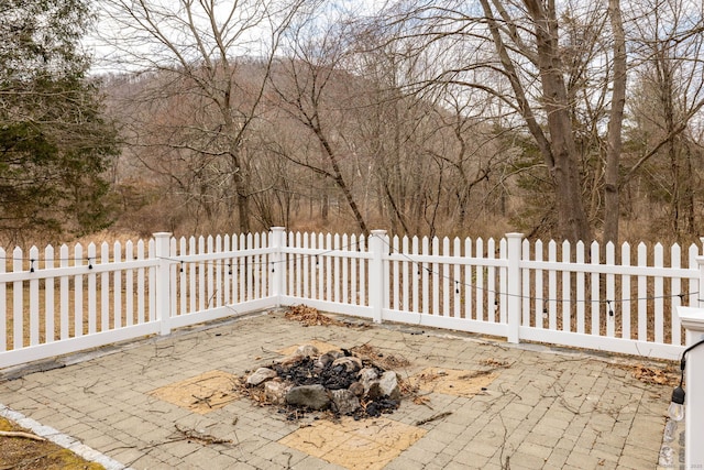 13 Sunset Ln, New Milford, CT 06776 - view of patio featuring an outdoor fire pit