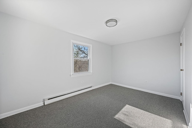 14 Overlook Pl, Stamford, CT 06907 - unfurnished room with carpet floors, baseboards, and a baseboard radiator