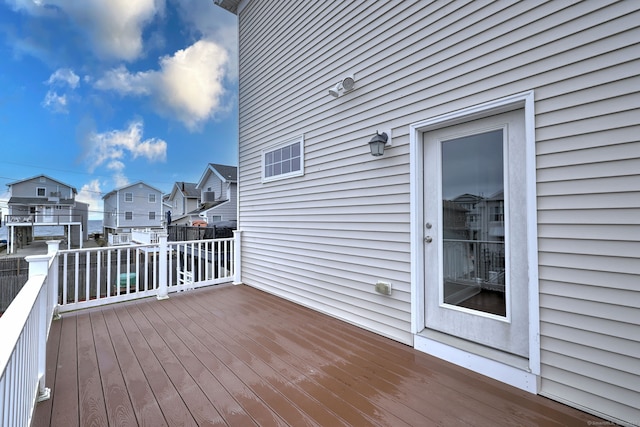 36 Deerfield Ave, Milford, CT 06460 - wooden deck with a residential view