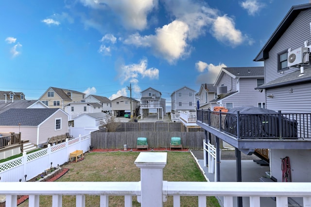 36 Deerfield Ave, Milford, CT 06460 - view of yard featuring a residential view, ac unit, and a fenced backyard
