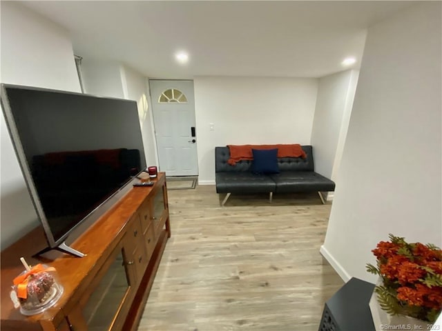 18 Fenway St, Stamford, CT 06902 - interior space with recessed lighting, baseboards, and light wood-style flooring