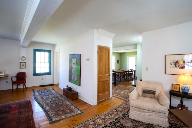 11 Hodge Rd, Roxbury, CT 06783 - living room with hardwood / wood-style floors and baseboards