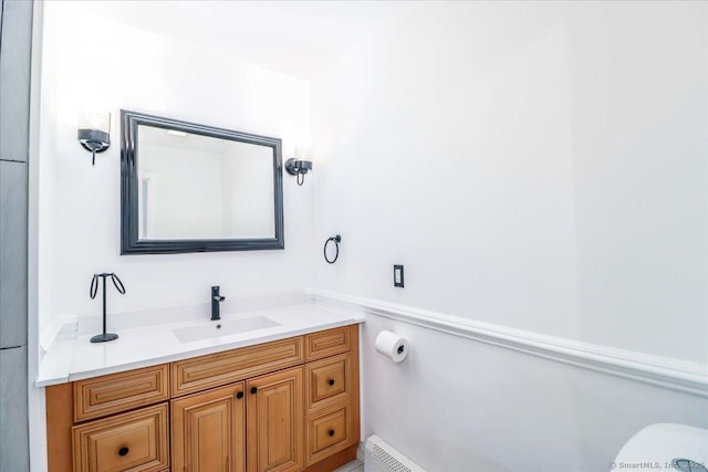 25 Jefferson Dr, New Milford, CT 06776 - bathroom with a baseboard heating unit and vanity