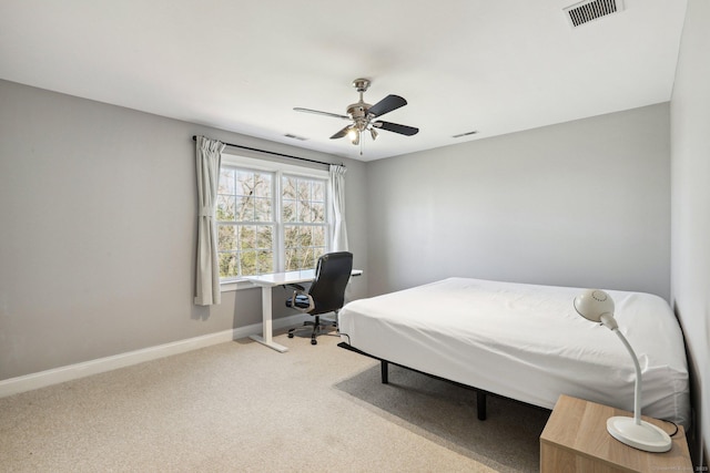250 Valley Stream Ln, Southbury, CT 06488 - bedroom with baseboards, carpet floors, and a ceiling fan