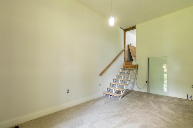 8 Tom Rd, East Haddam, CT 06423 - stairway featuring carpet floors and baseboards