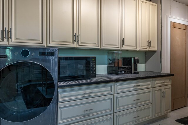 8 Tom Rd, East Haddam, CT 06423 - laundry area featuring cabinet space and washer / dryer
