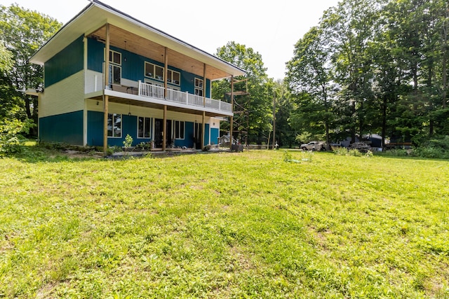 8 Tom Rd, East Haddam, CT 06423 - rear view of property featuring a lawn