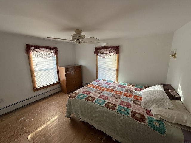 226 Greenwoods Rd W, Norfolk, CT 06058 - bedroom with baseboard heating and a ceiling fan