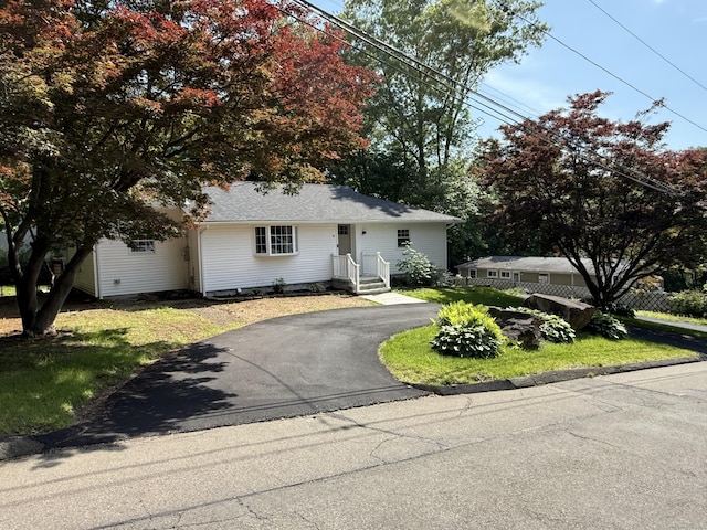 8 Hubbard Rd, North Branford, CT 06471 - view of front of home with driveway